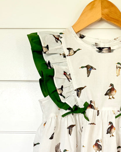 Diving Ducks - Flutter Sleeve Dress