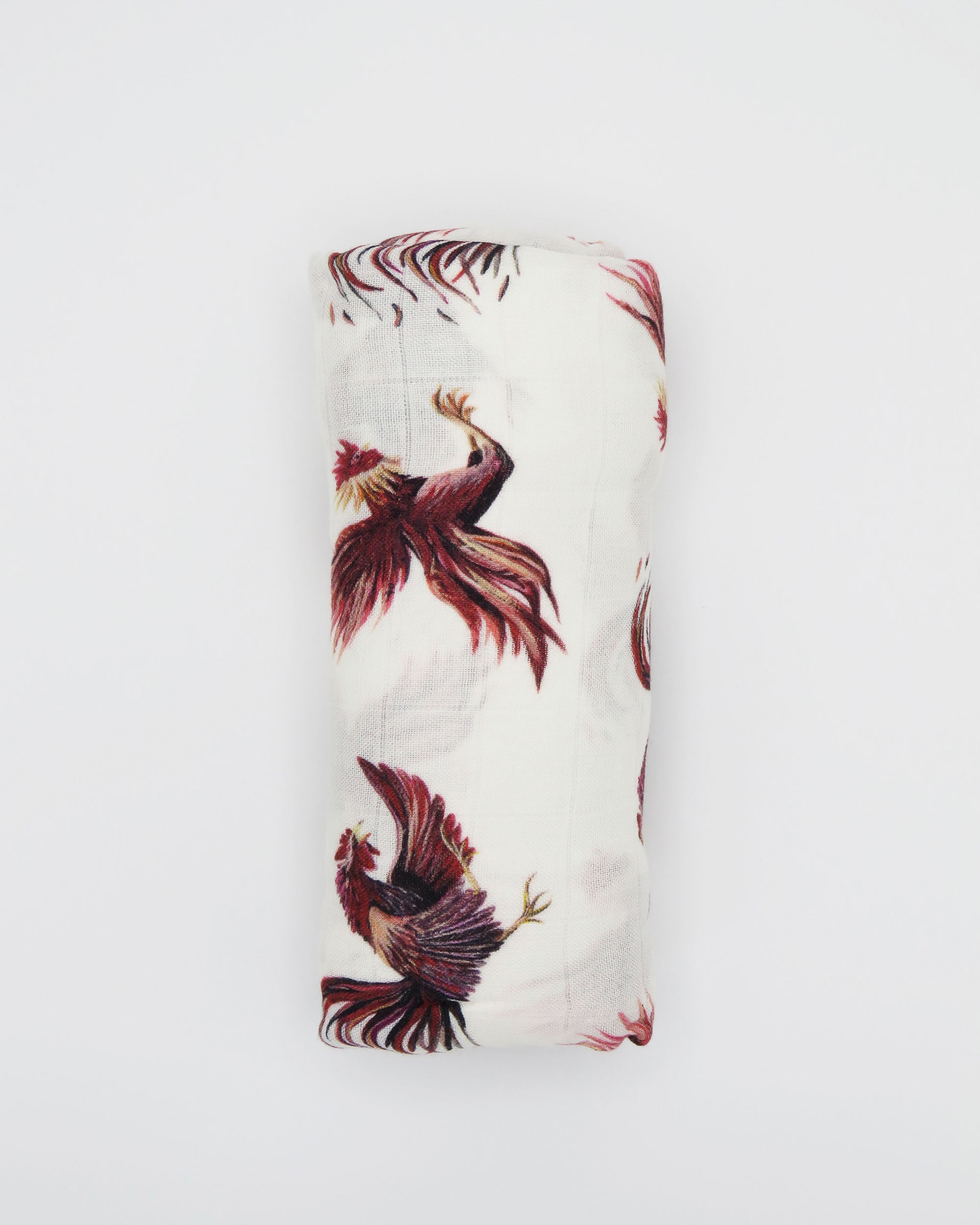 Gamecock print baby swaddle in soft organic cotton