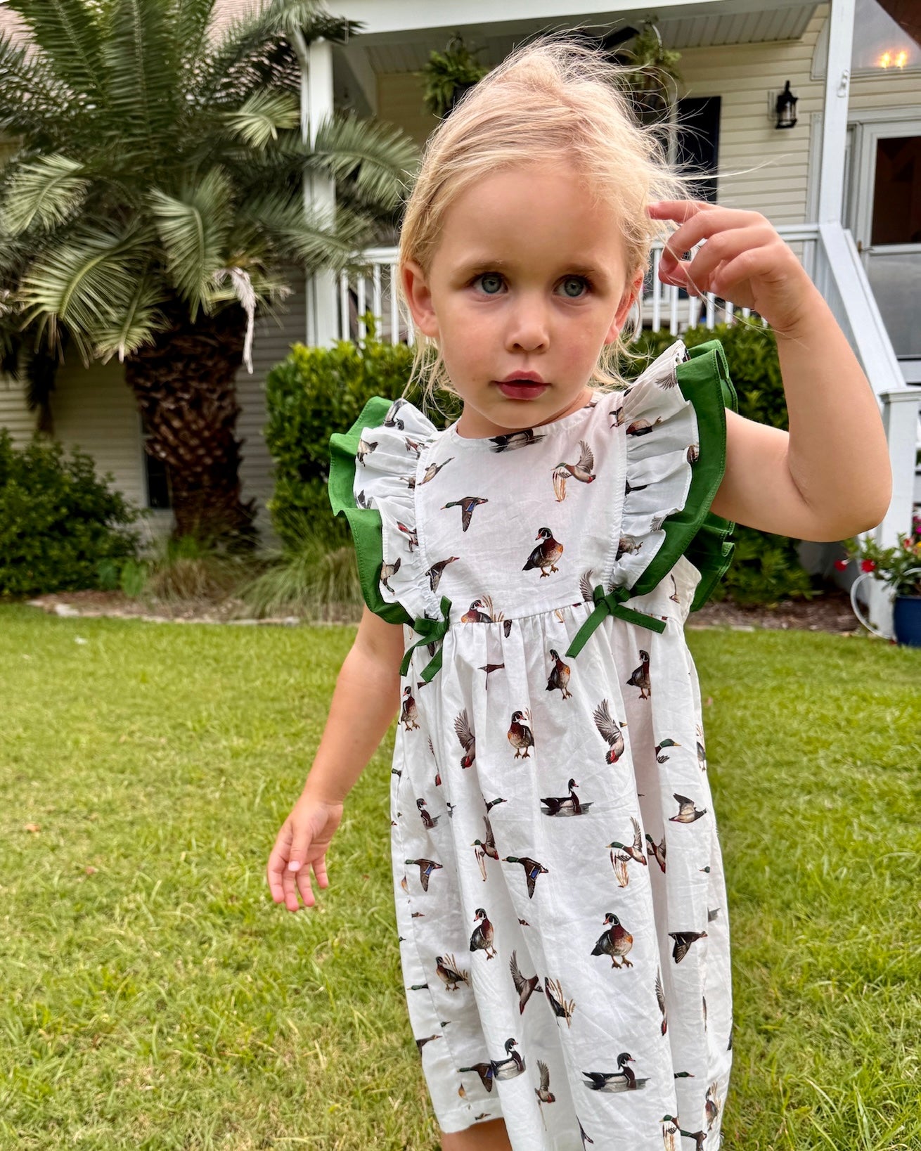 Kids Flutter Sleeve Dress for Active and Playful Days