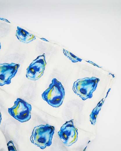 Soft Swaddle Blanket with The World is Your Oyster Design