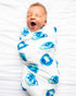 Soft Swaddle Blanket with The World is Your Oyster Design